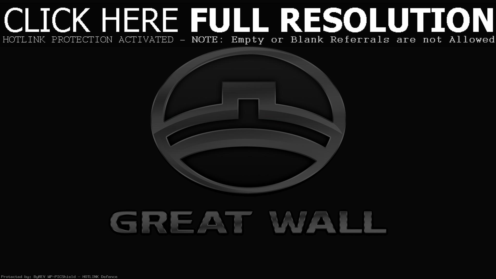 Обои full hd Great Wall логотип 1920х1080