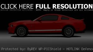 Красный Ford Shelby