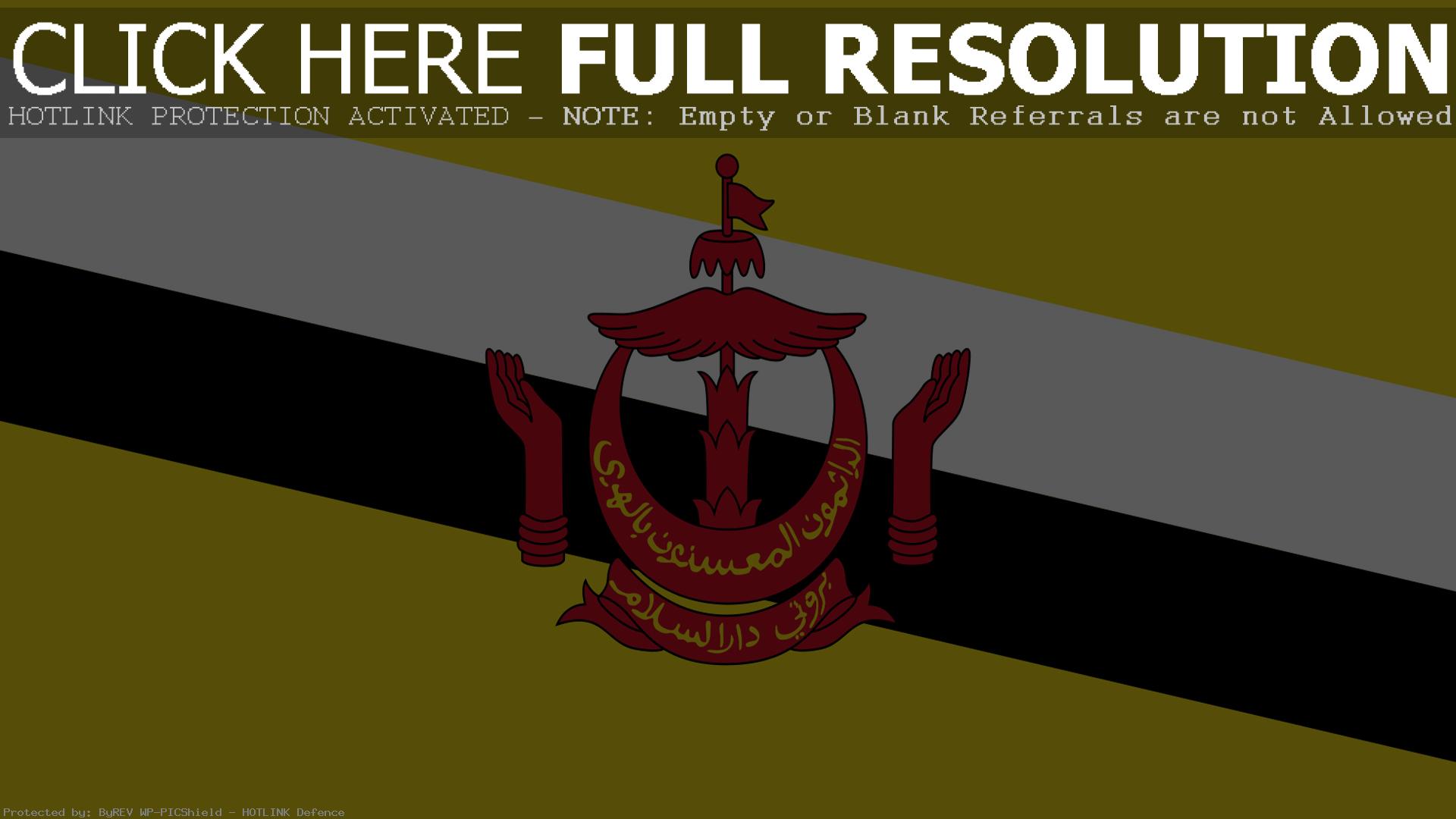 Обои full hd Флаг Брунея 1920х1080