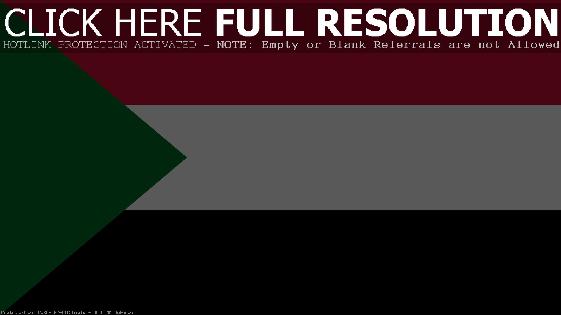 Обои full hd Флаг Судана 1920х1080