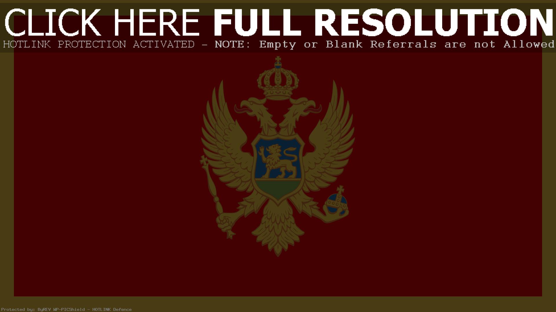 Обои full hd Флаг Черногории 1920х1080