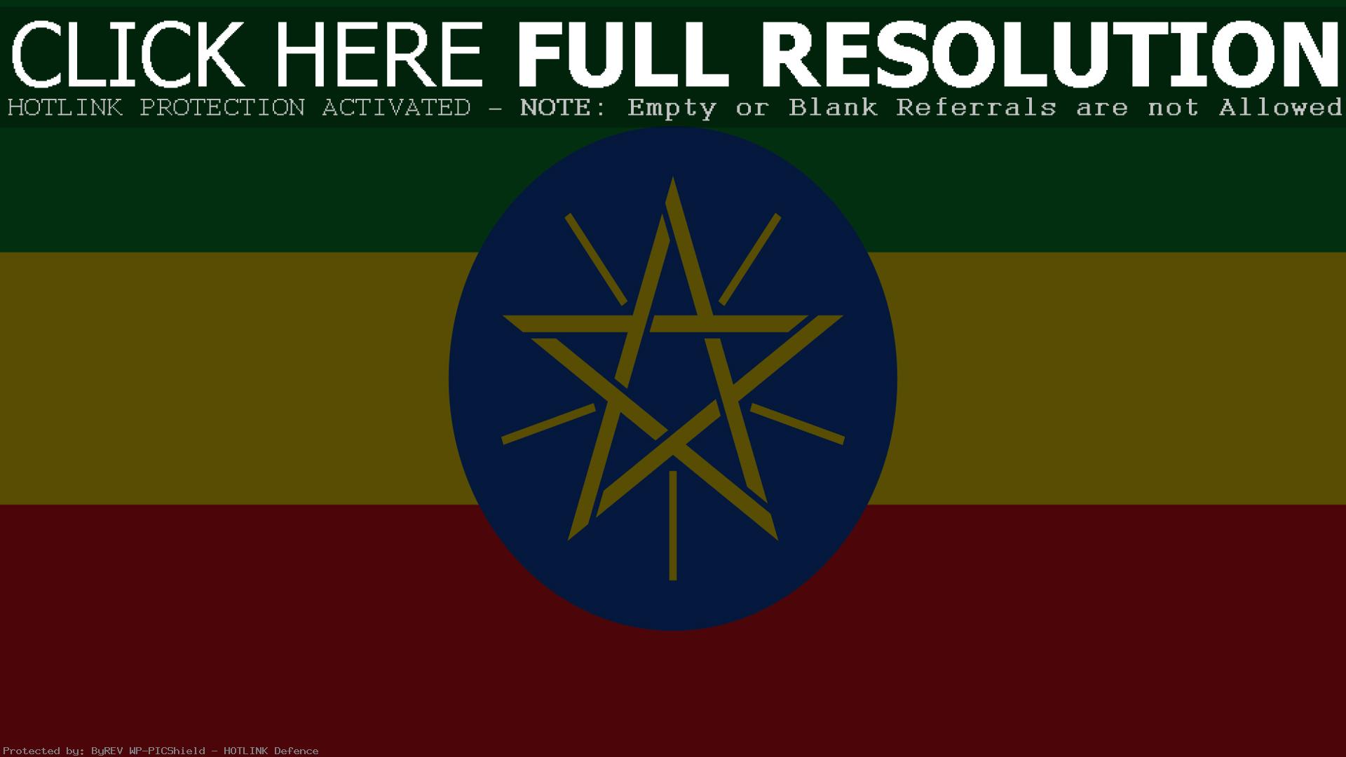 Обои full hd Флаг Эфиопии 1920х1080
