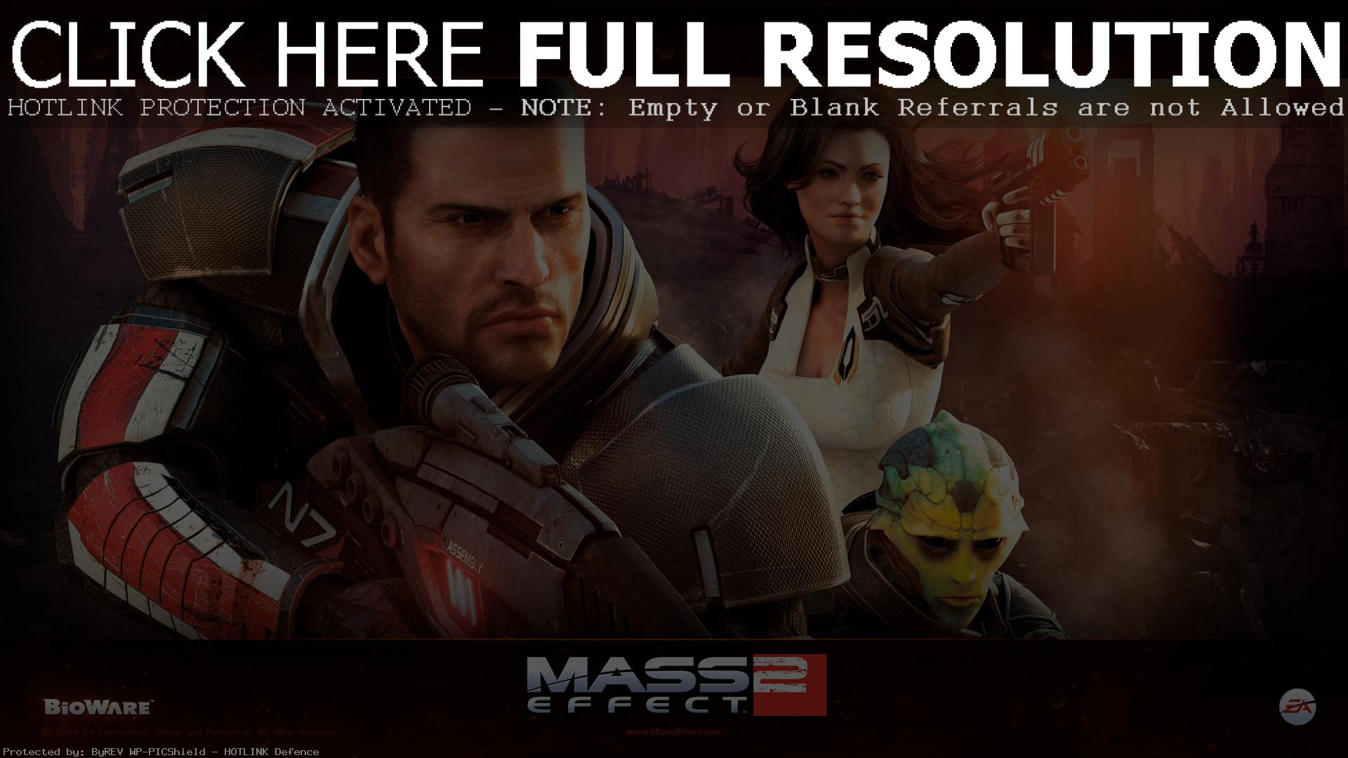 Обои full hd Mass Effect 2 Герои 1920х1080